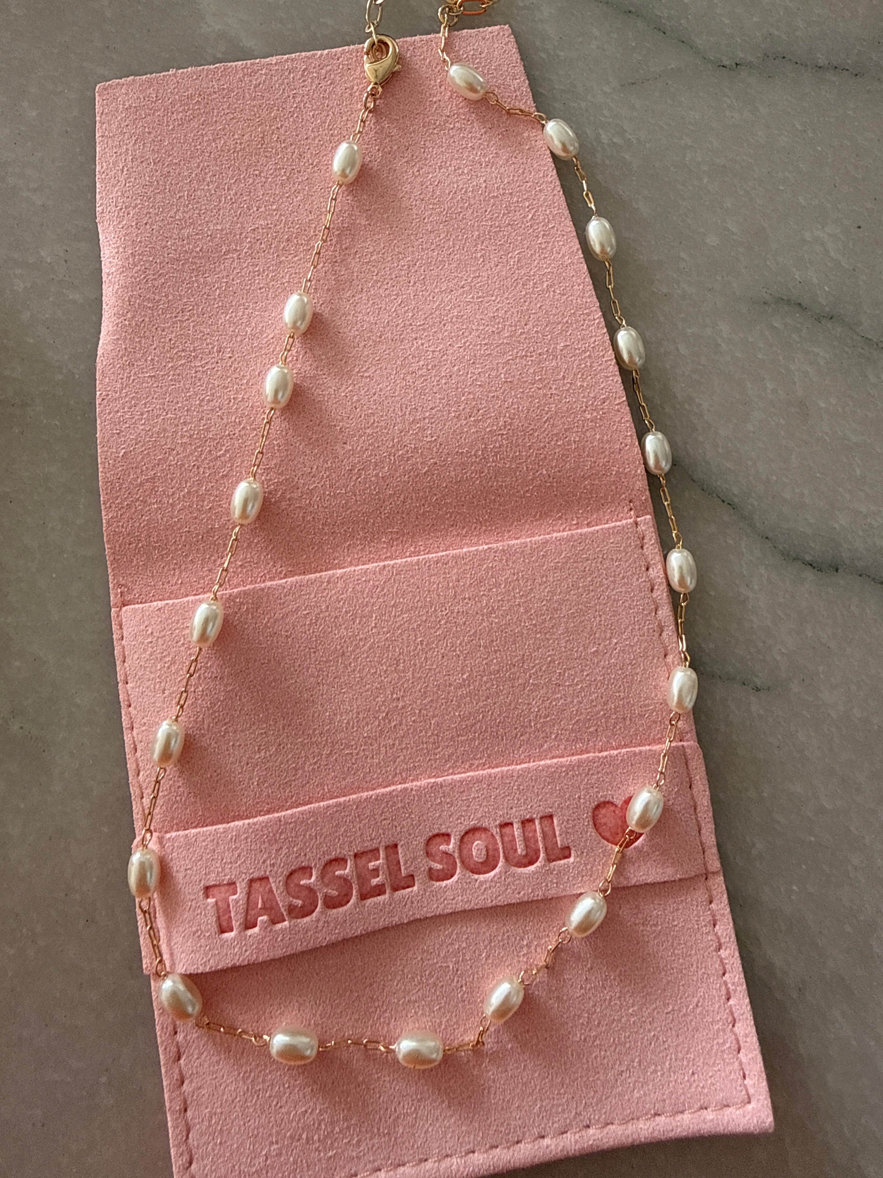 Classic Rice Pearl Necklace