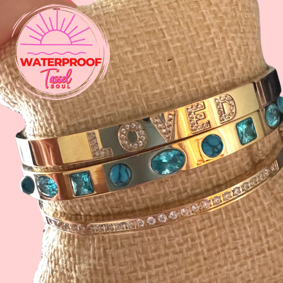 Crystal Word Bangles