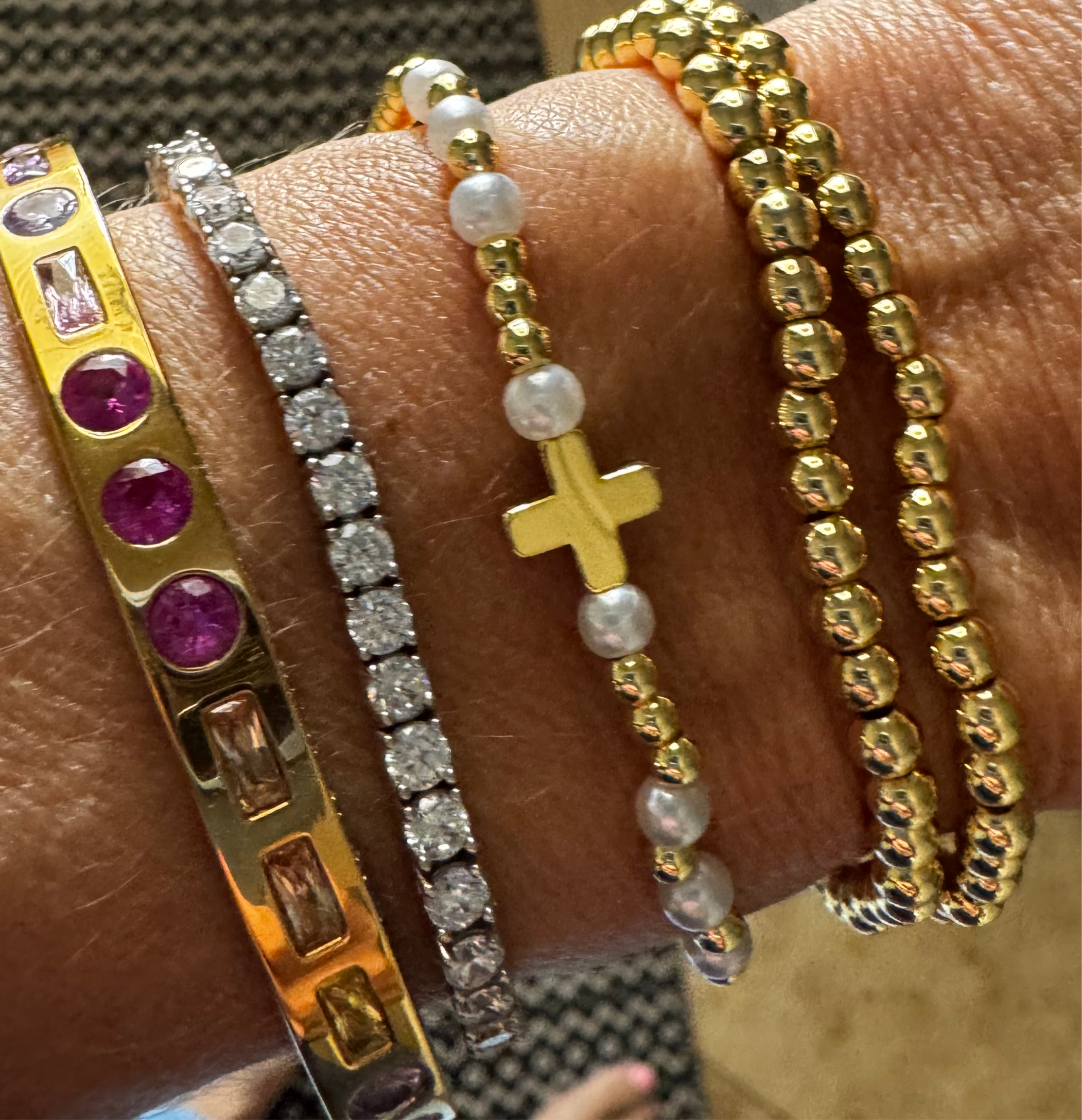 Cross Stacking Bracelets