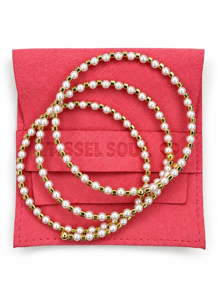 Pearl Memory Wire | Set of 3