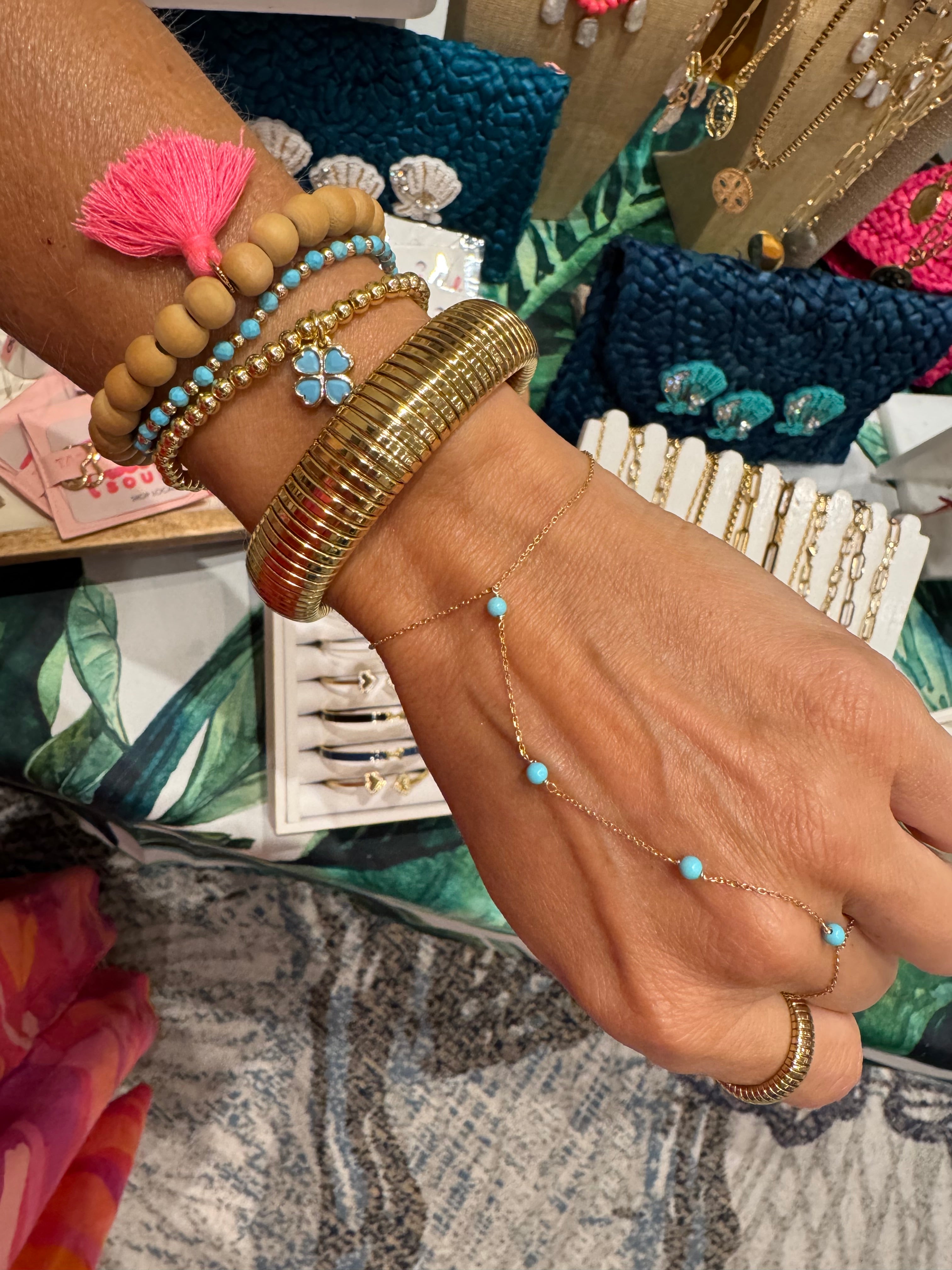 Turquoise Temptation Handchain | A Summer Statement Piece