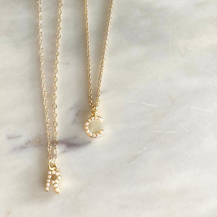 Charming Pearl Initial Chains