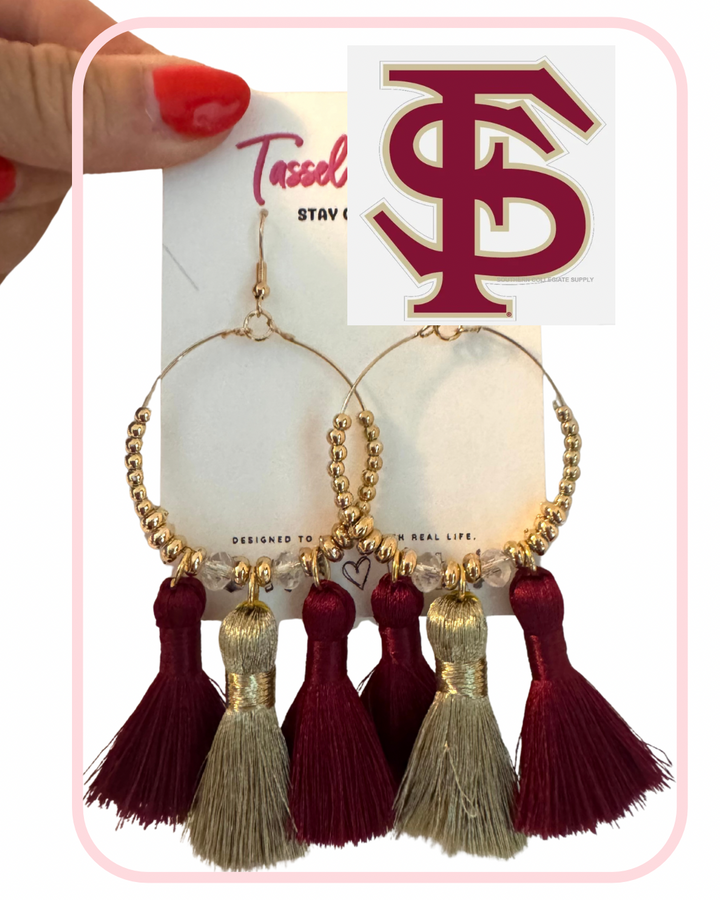 FSU Tassel Earrings