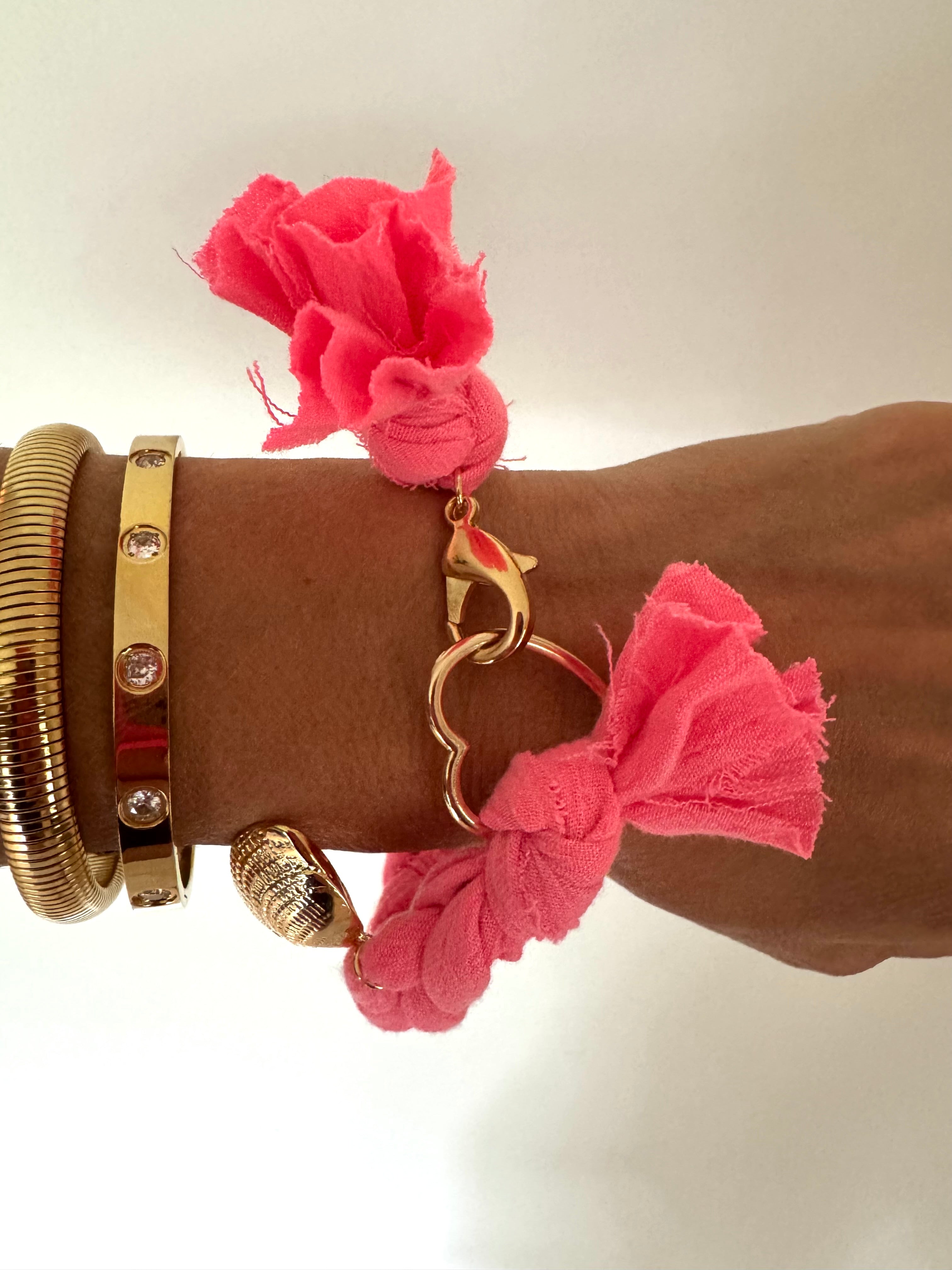 Saturday Bracelet - Electric Pink - Double Wrap