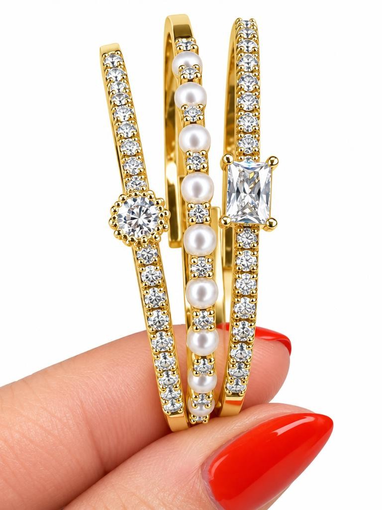 Diamond Memory Wire Set | 3