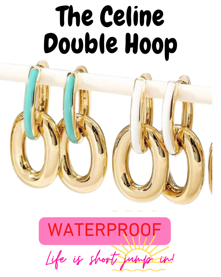 The Celine Double Hoop
