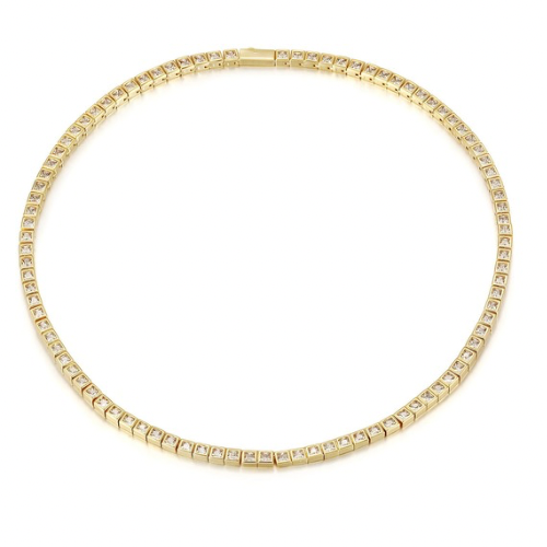 Golden Tennis Necklace