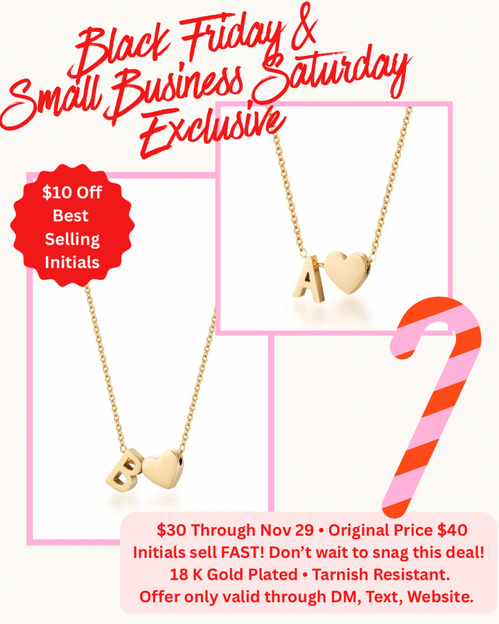 BLACK FRIDAY Initial Necklace Special