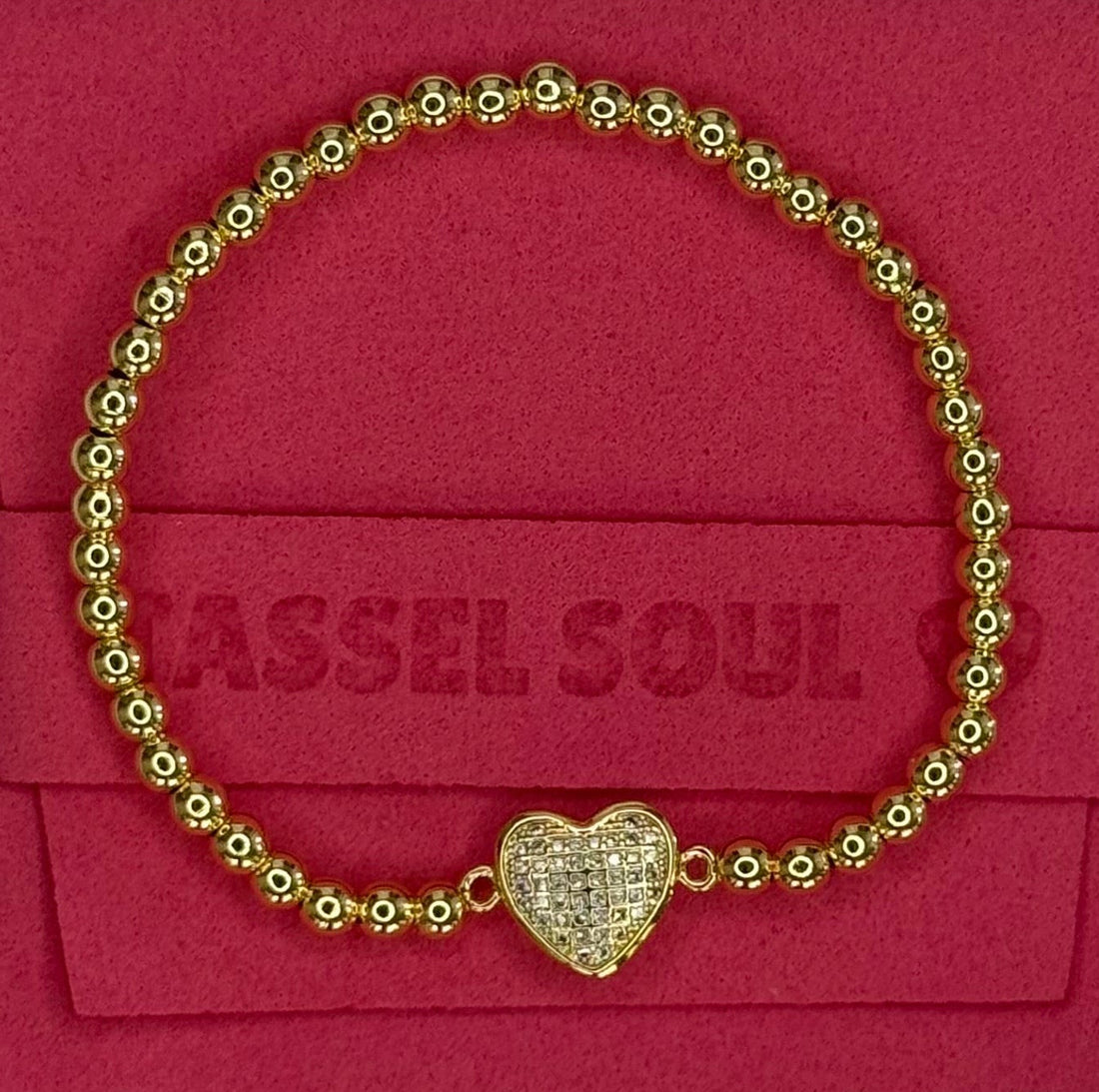 Pave Heart Bracelet