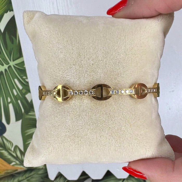 Diamond Lock Bangle