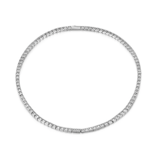 Square Tennis Necklace