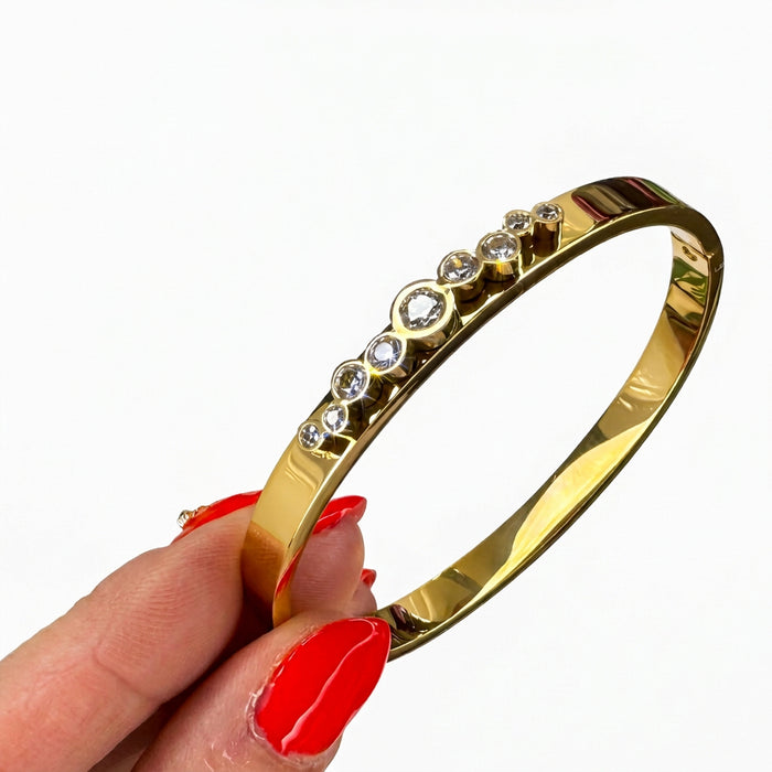 Bubble Diamond Bangle