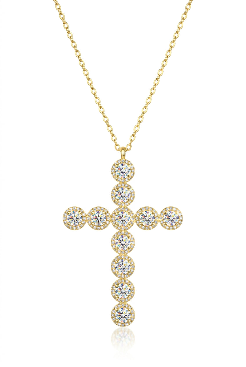 .925 Bubble Cross Necklace