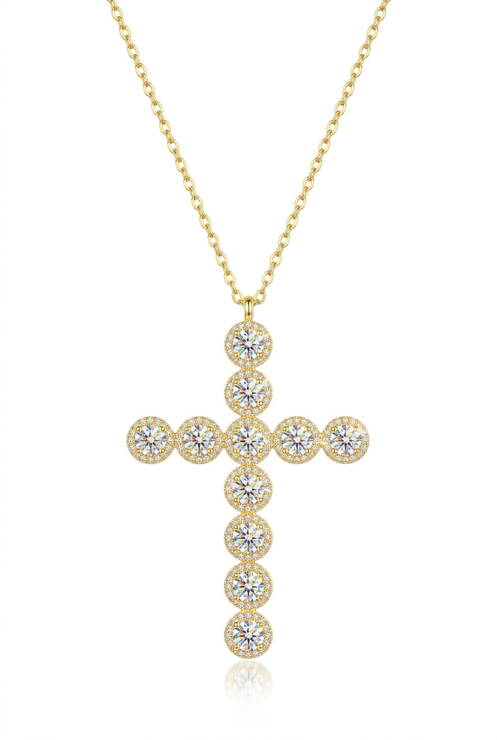 .925 Bubble Cross Necklace