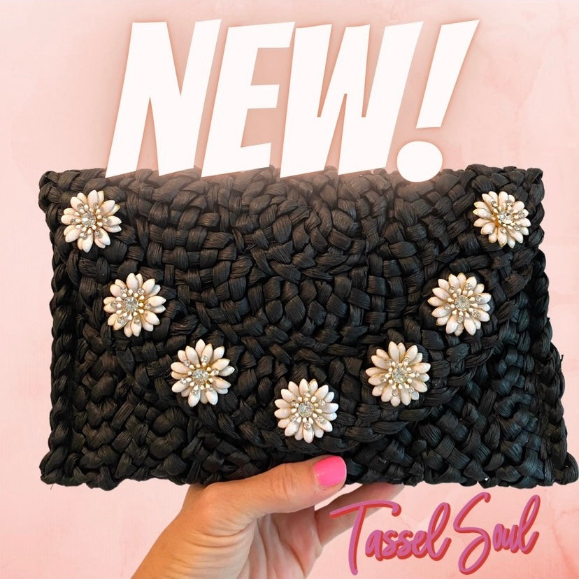 Oil Drop Flower Clutch