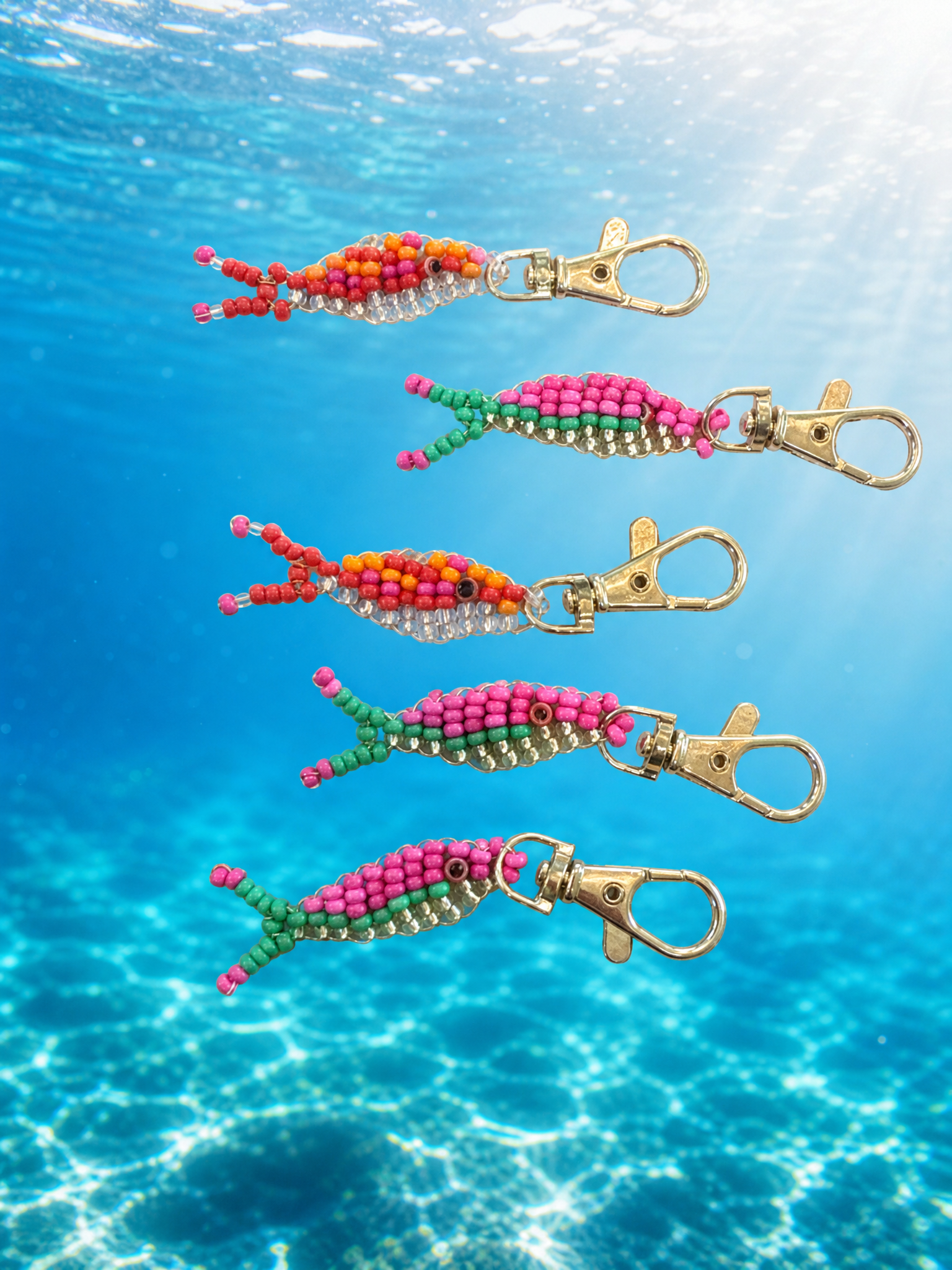 Shoreline Beaded Fish Charm