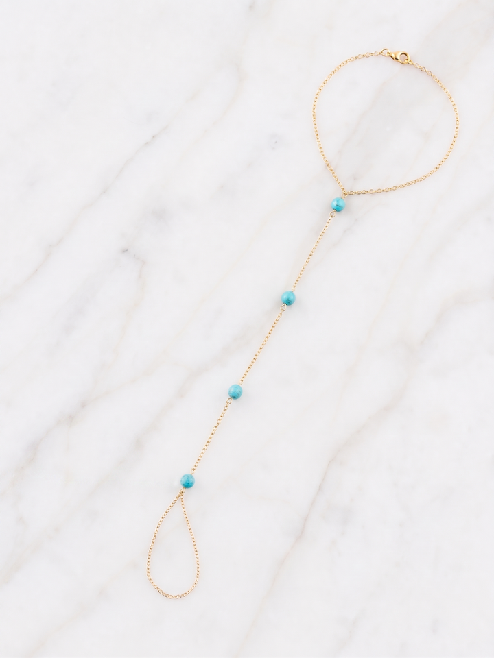 Turquoise Temptation Handchain | A Summer Statement Piece