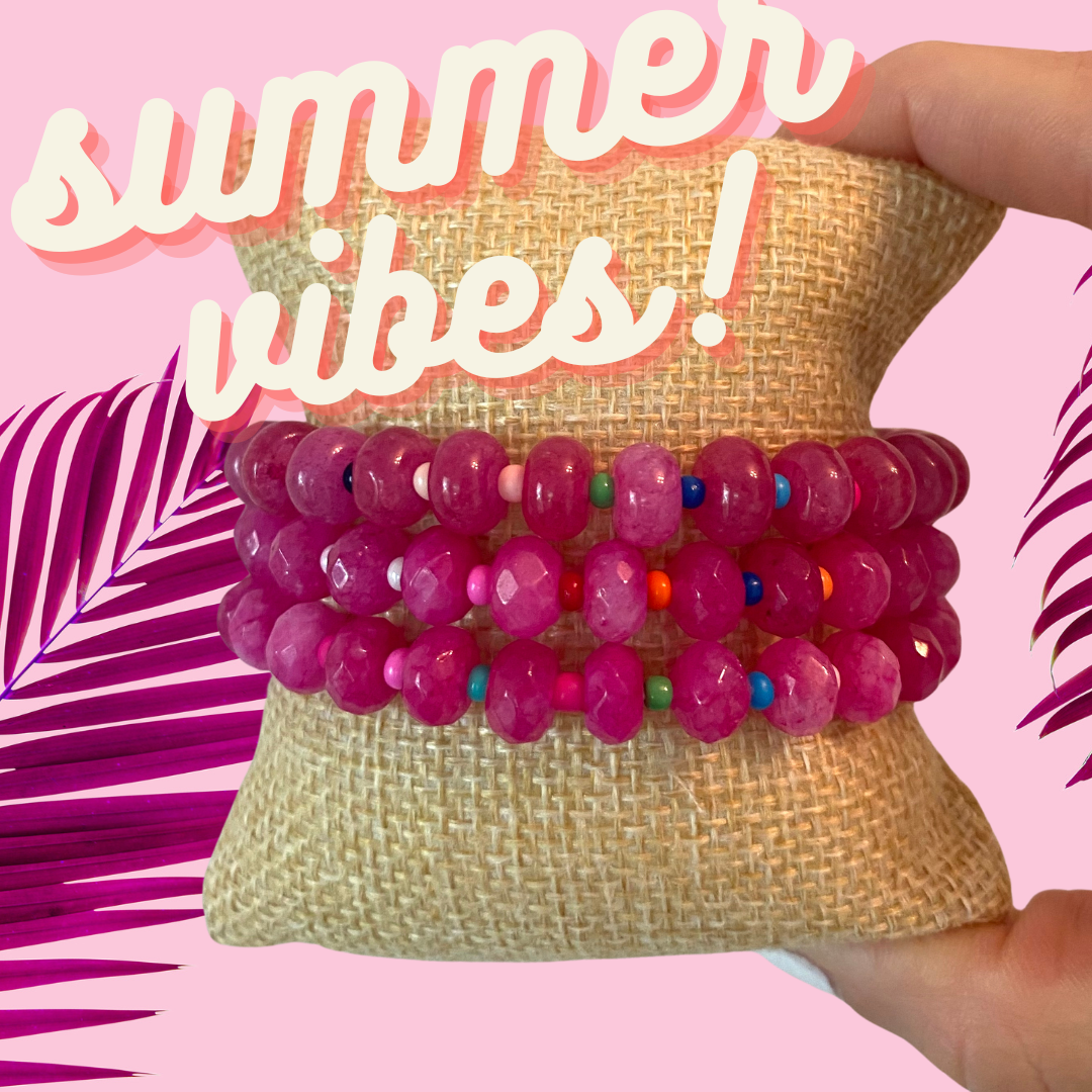 Summer Vibes Set of 3 - Pink