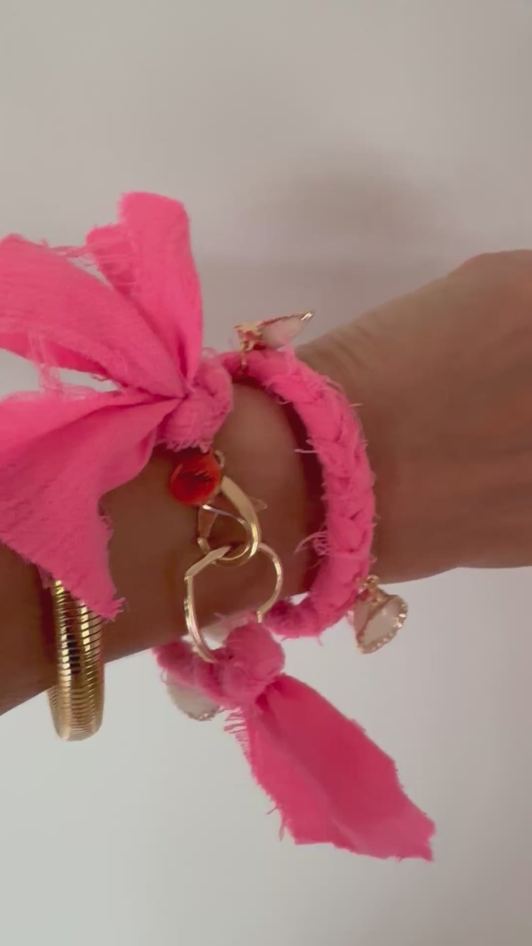 Saturday Bracelet - Electric Pink - Double Wrap